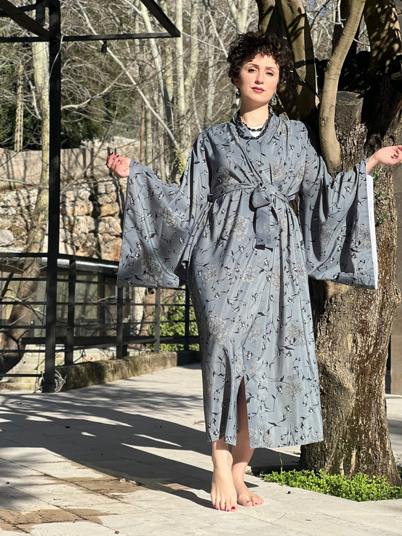 Zen Grey Kimono