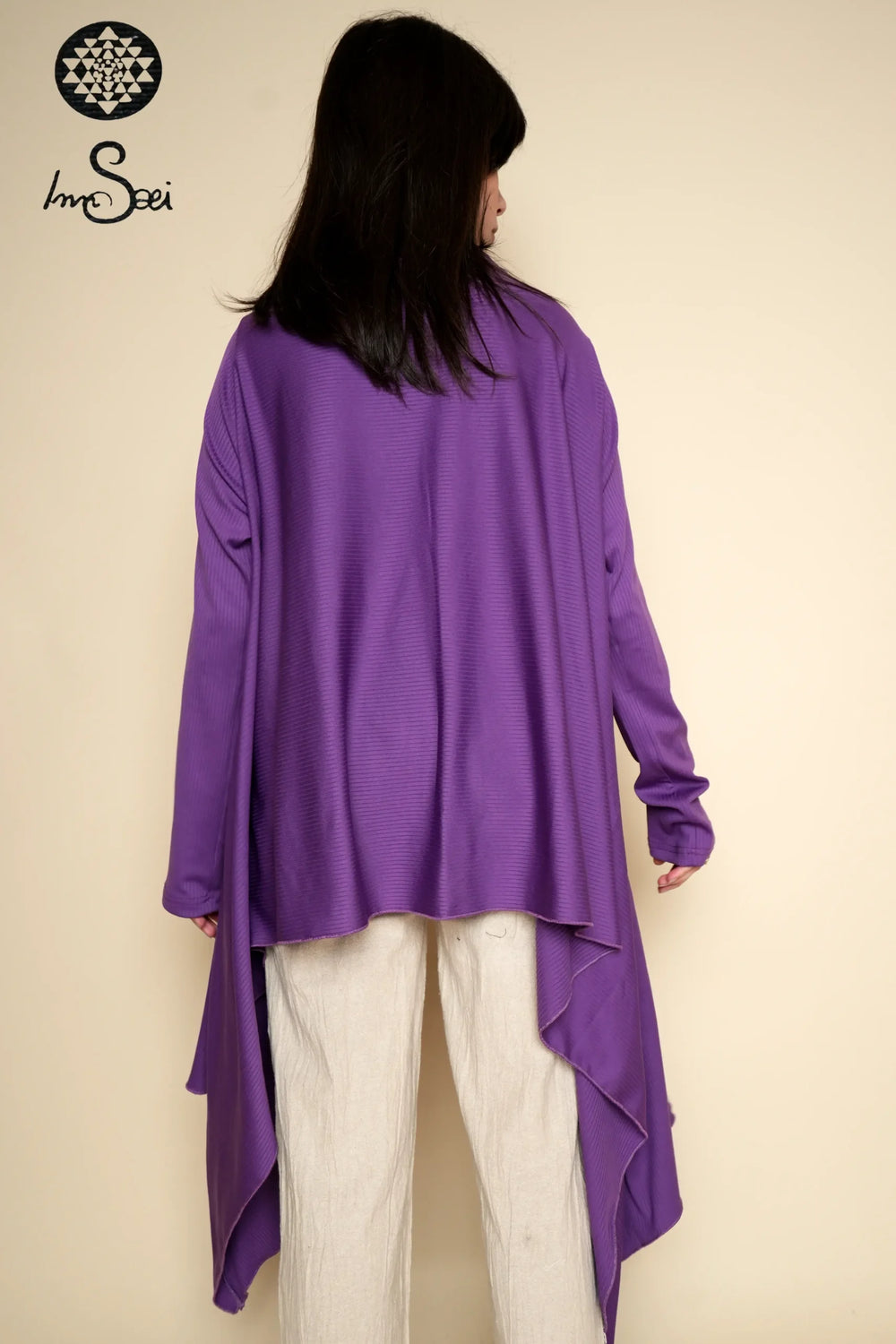 Long Purple Cardigan