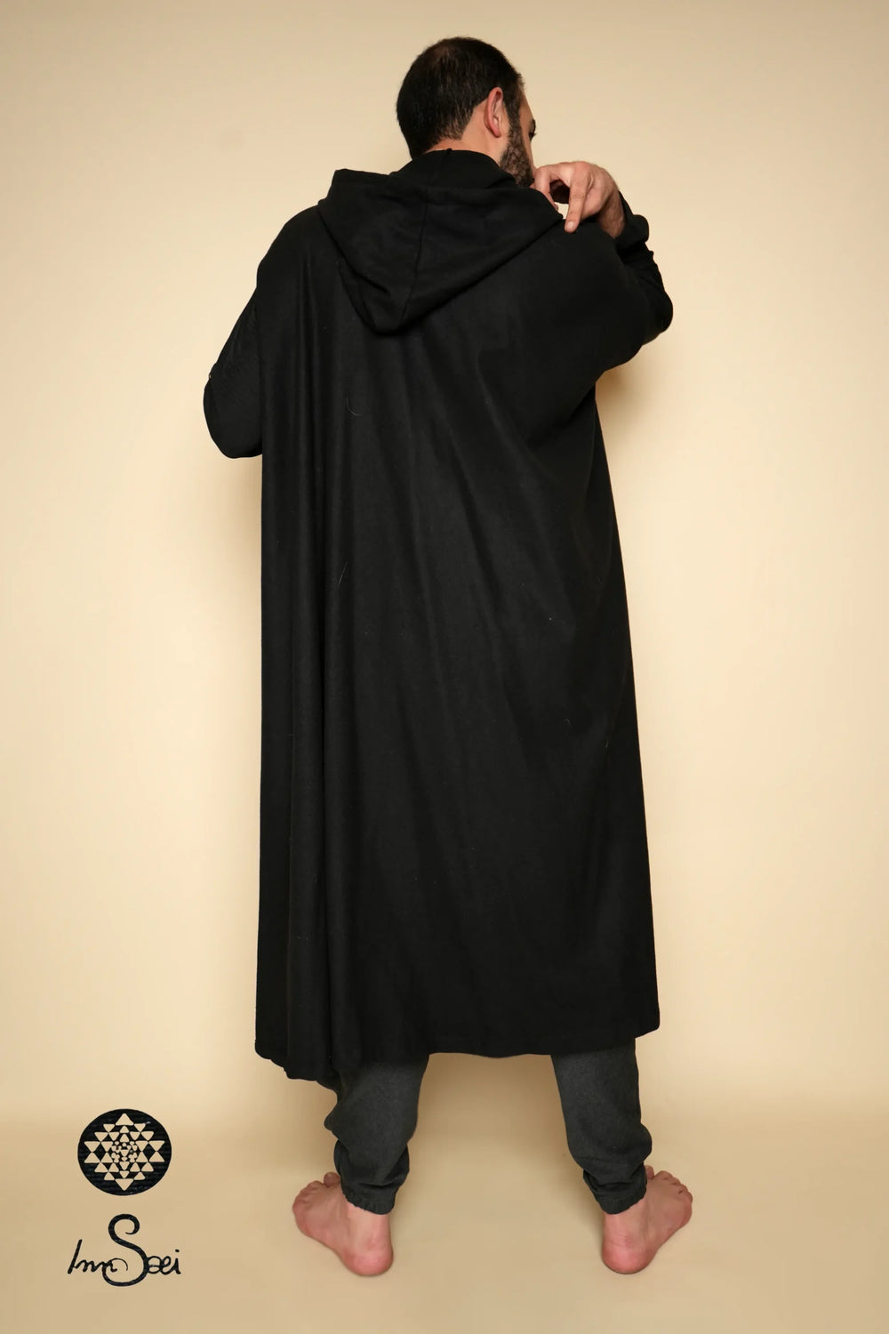 Buttoned Black Gogh Cloak