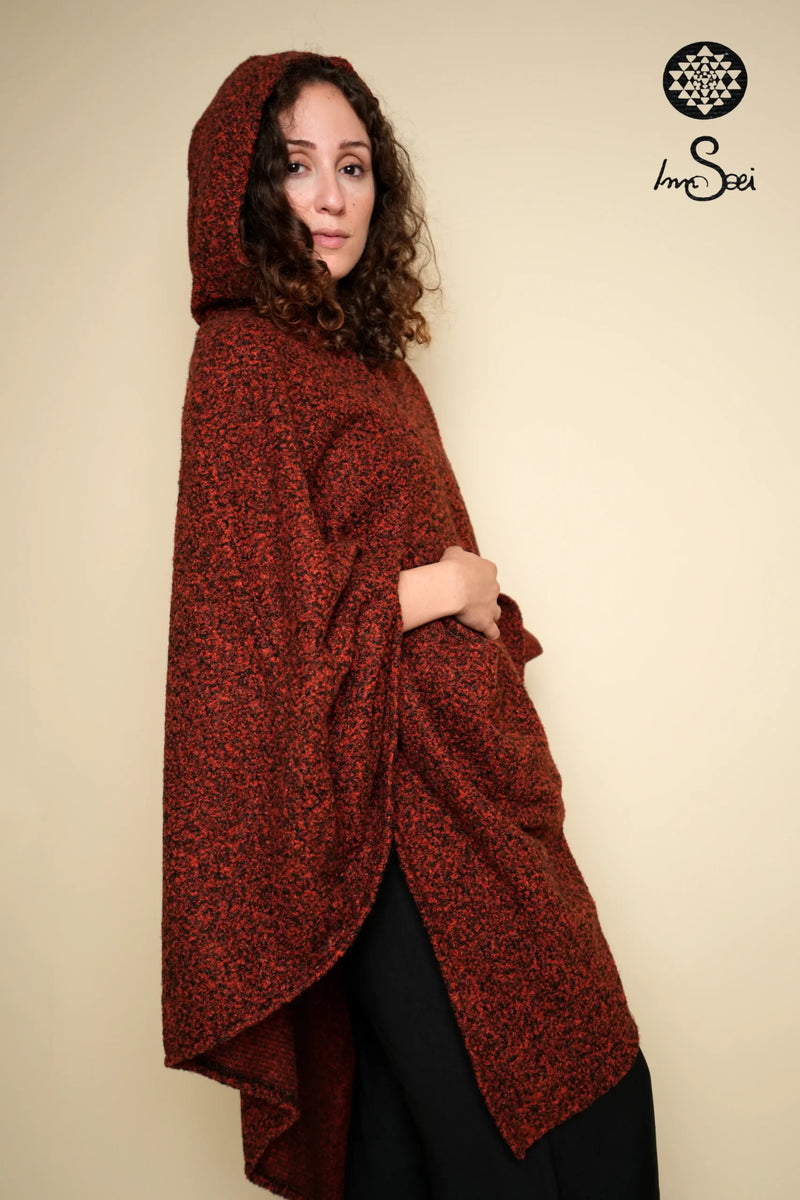 Bordeaux Pure Cotton Poncho