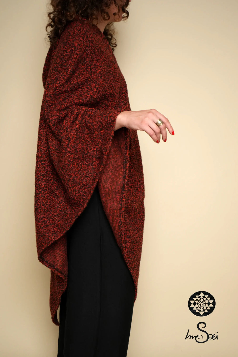 Bordeaux Pure Cotton Poncho