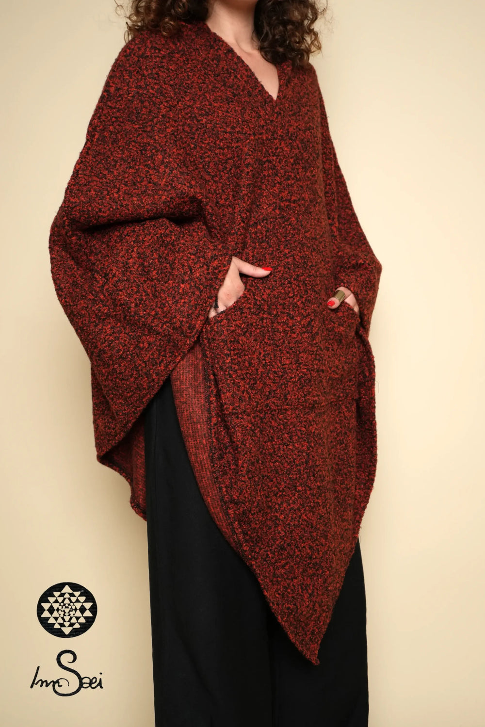 Bordeaux Pure Cotton Poncho