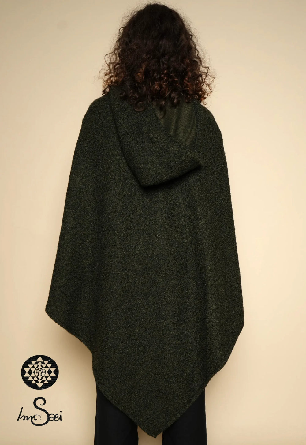 Olive V Poncho Cotton