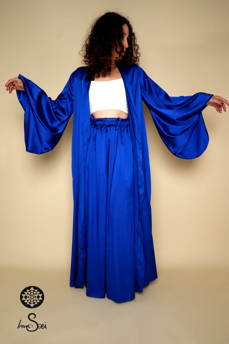 Royal Blue Satin Set
