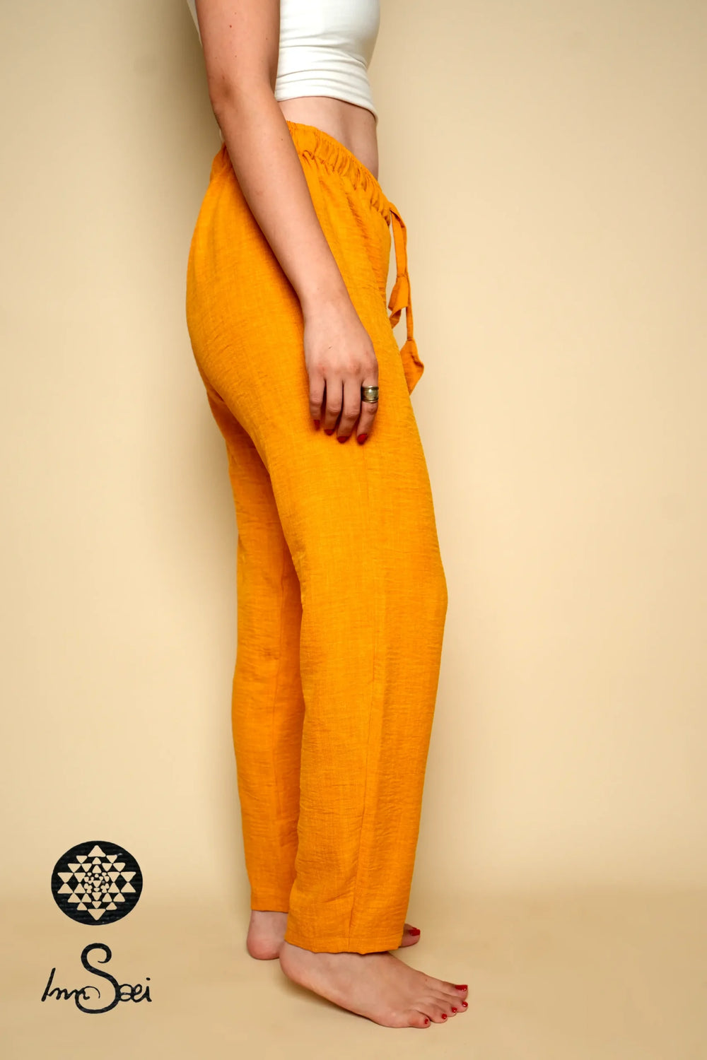 Mustard Linen Pants