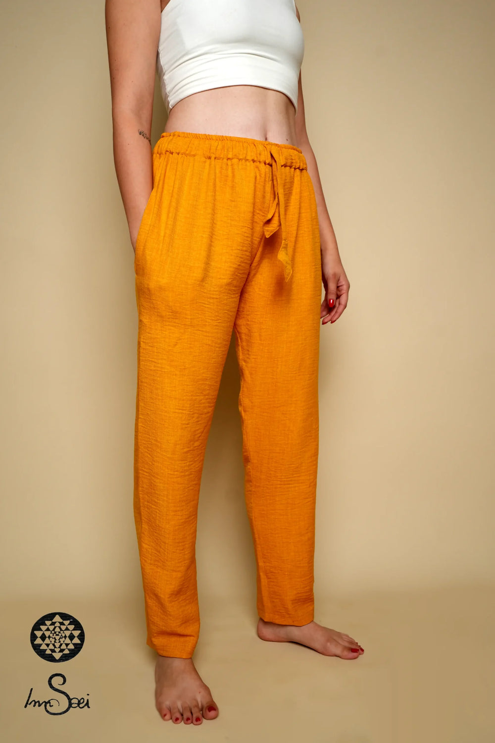 Mustard Linen Pants