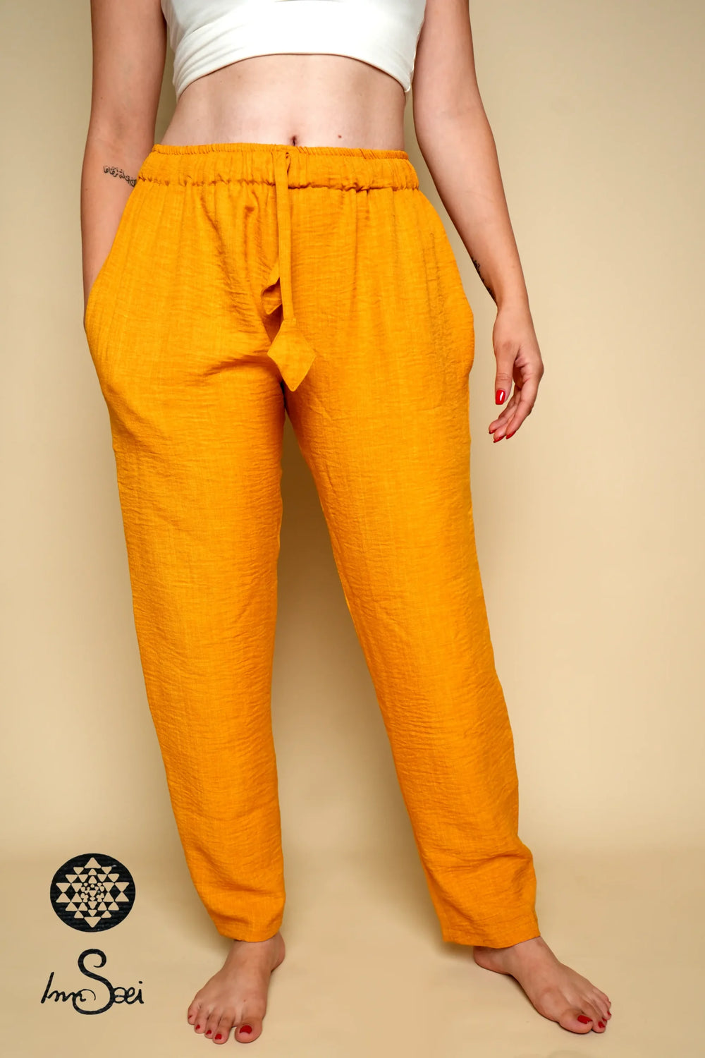 Mustard Linen Pants