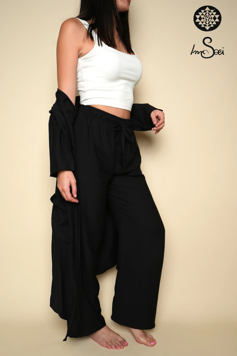 Black Linen  V. Cardigan