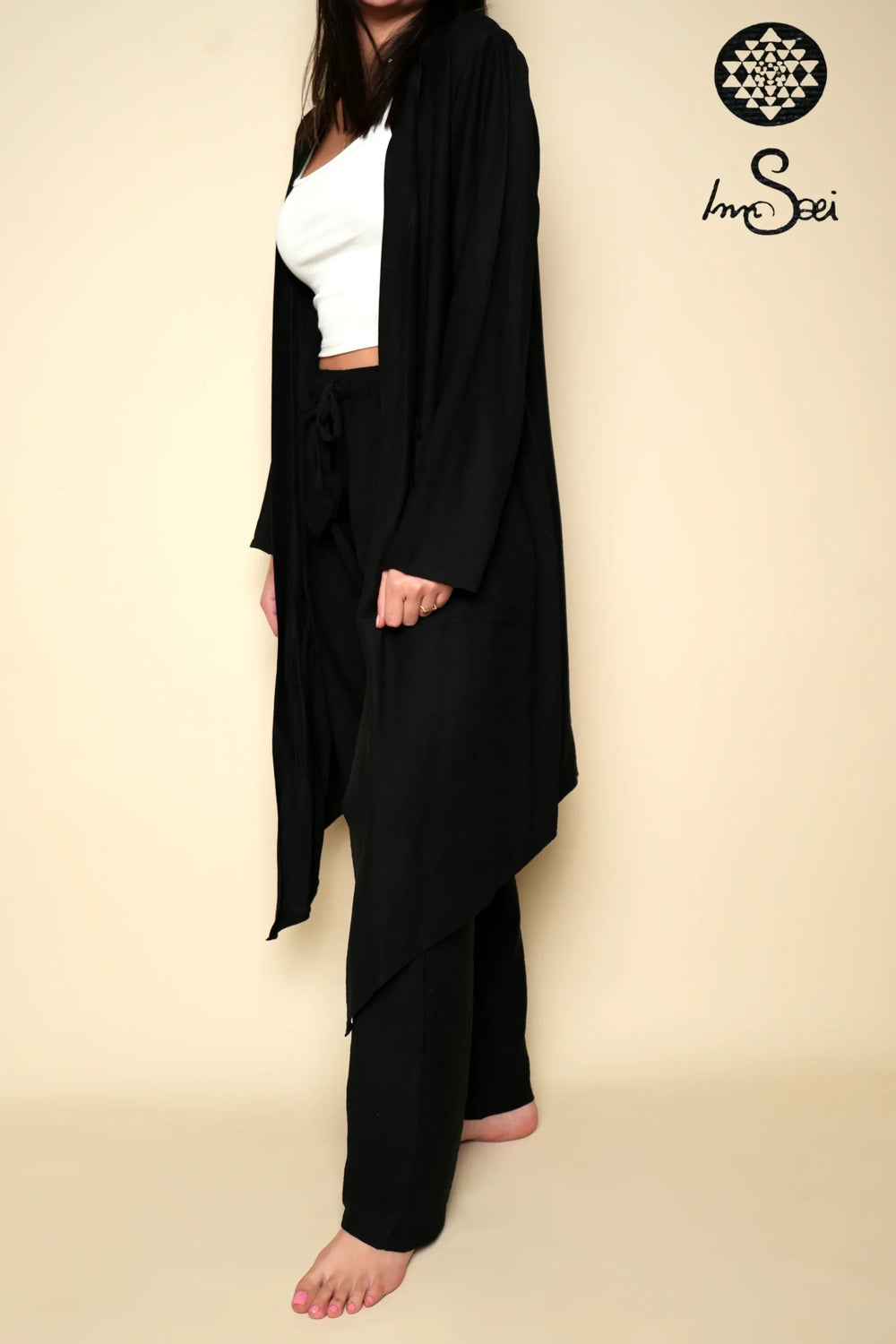 Black Linen  V. Cardigan