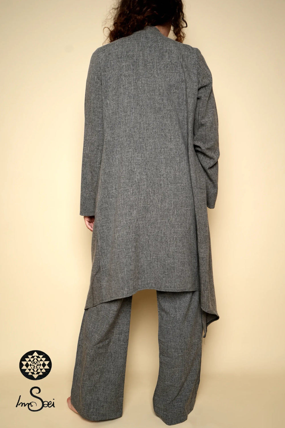 Grey Linen M.wns Pants