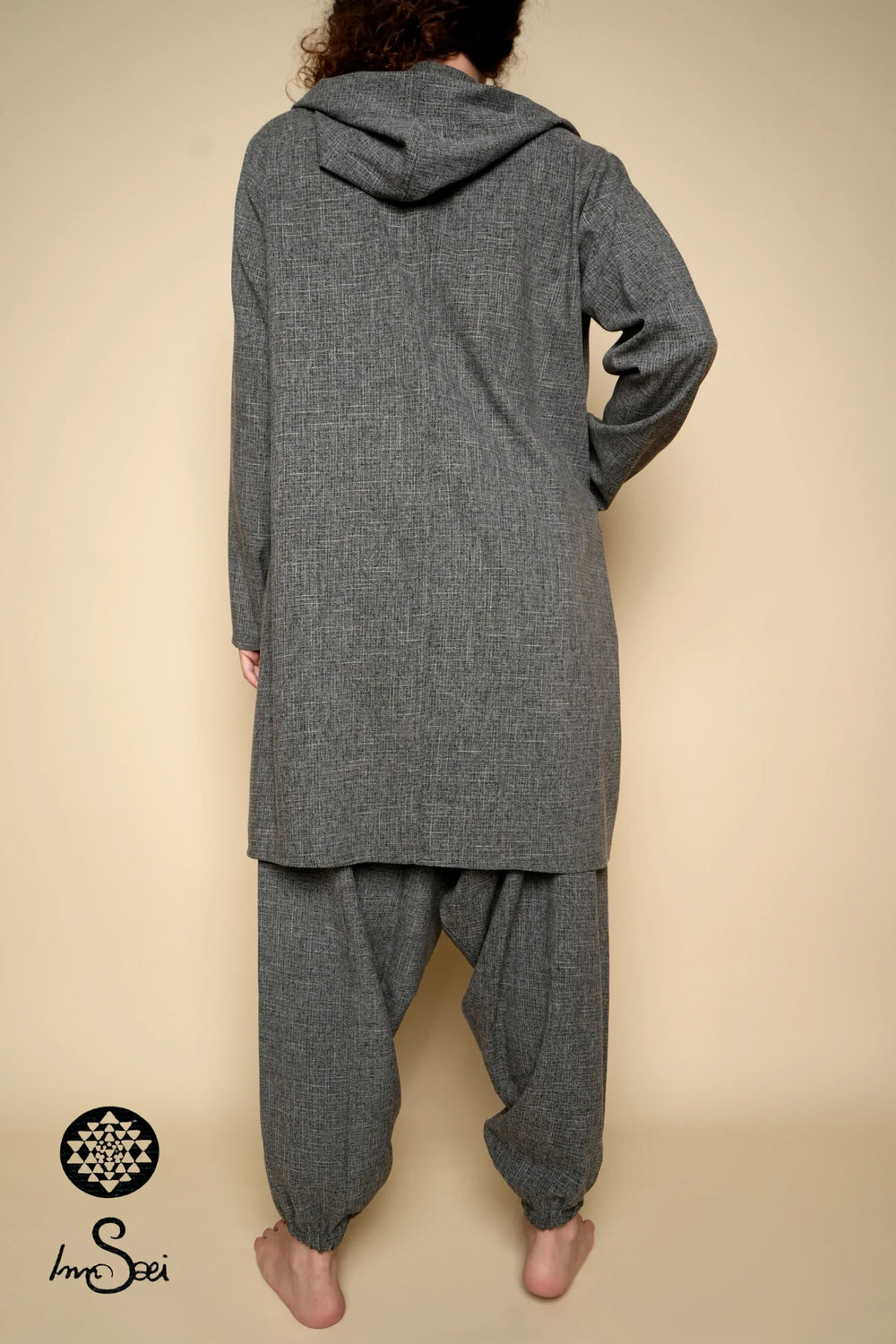Grey Linen M.wns V. Cardigan