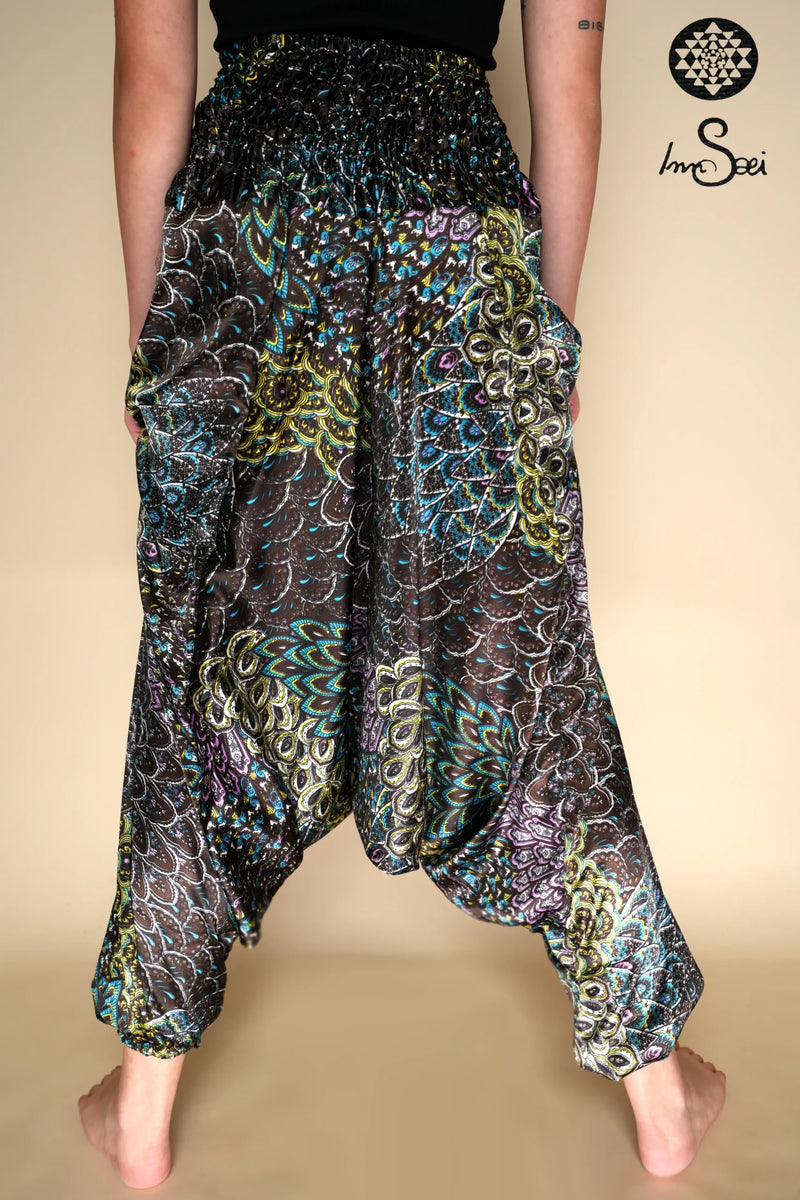 Serene Silk Printed Harem Pants