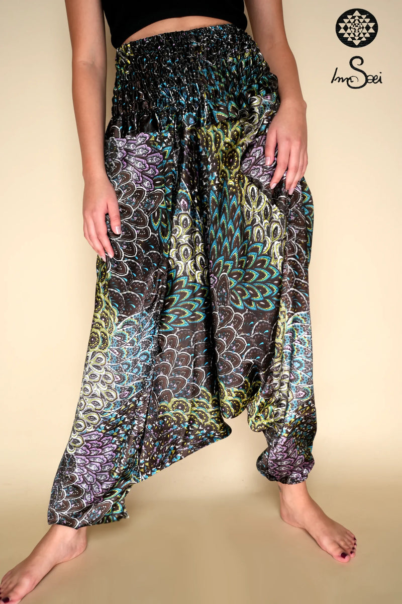 Serene Silk Printed Harem Pants