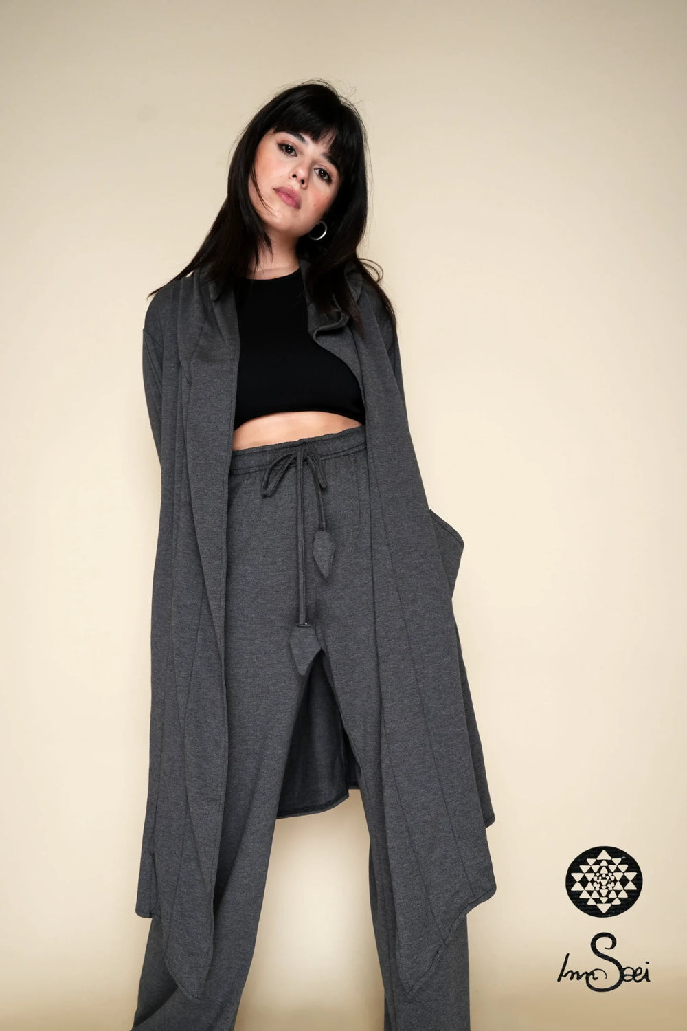 Vortex Grey Cotton Cardigan