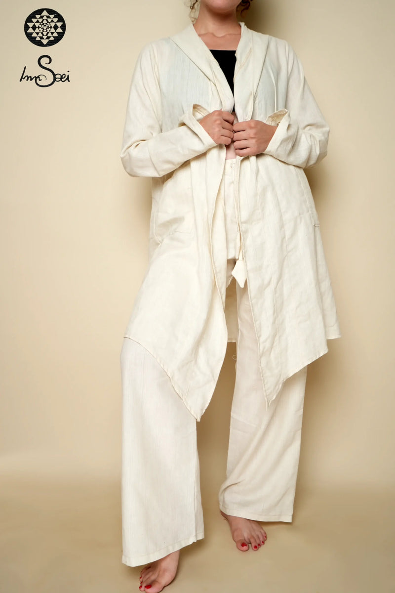 Linen Twin Set Off White