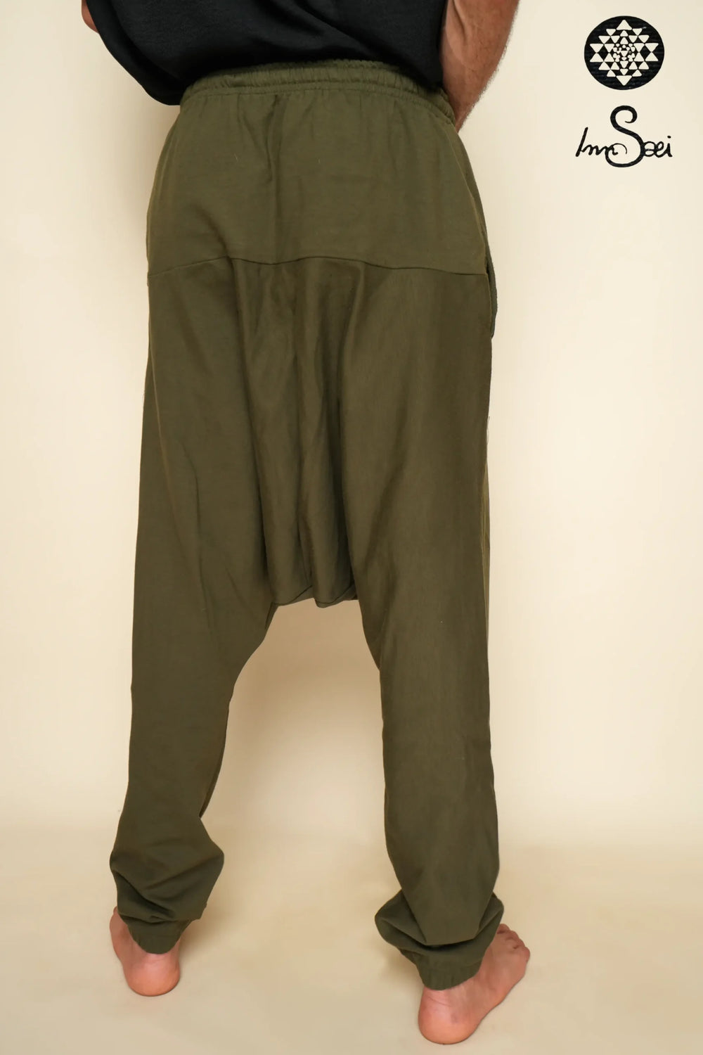Harem Pants Single Ply Cotton Olive