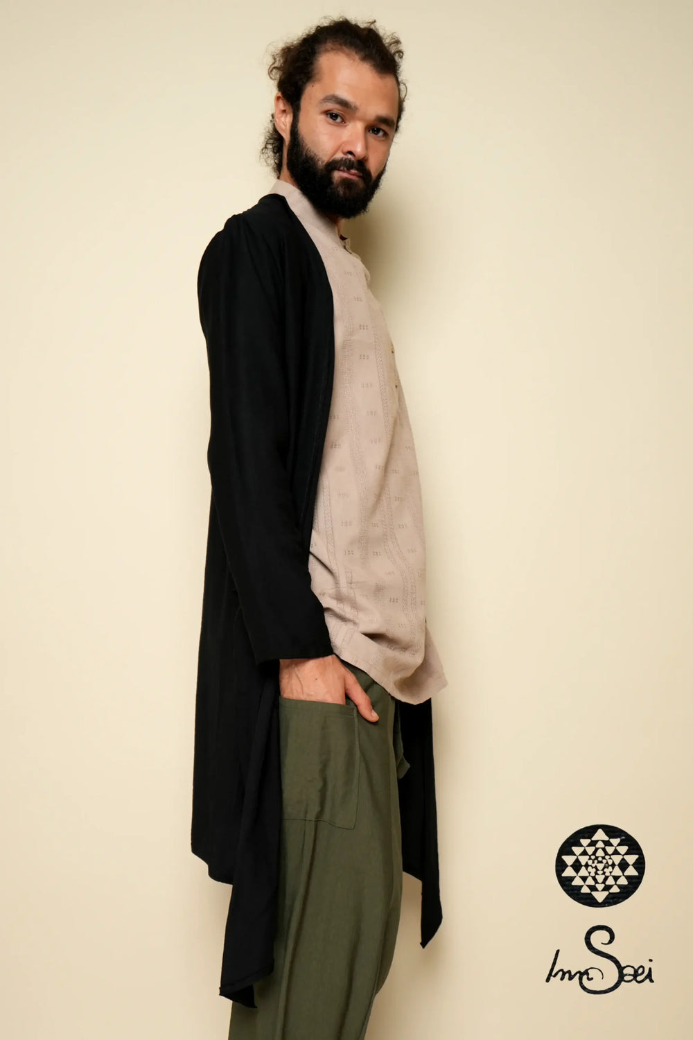 Black Linen  V. Cardigan