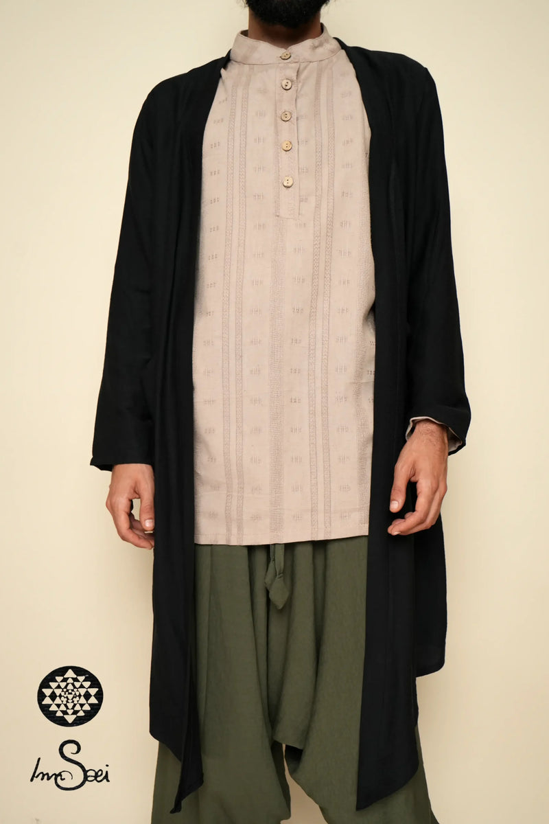 Black Linen  V. Cardigan
