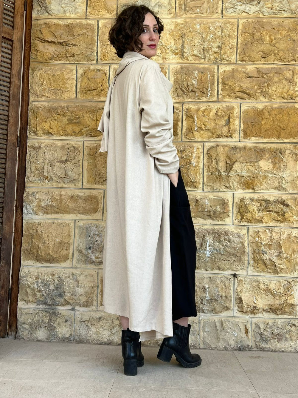 Cardigan Shawl Linen