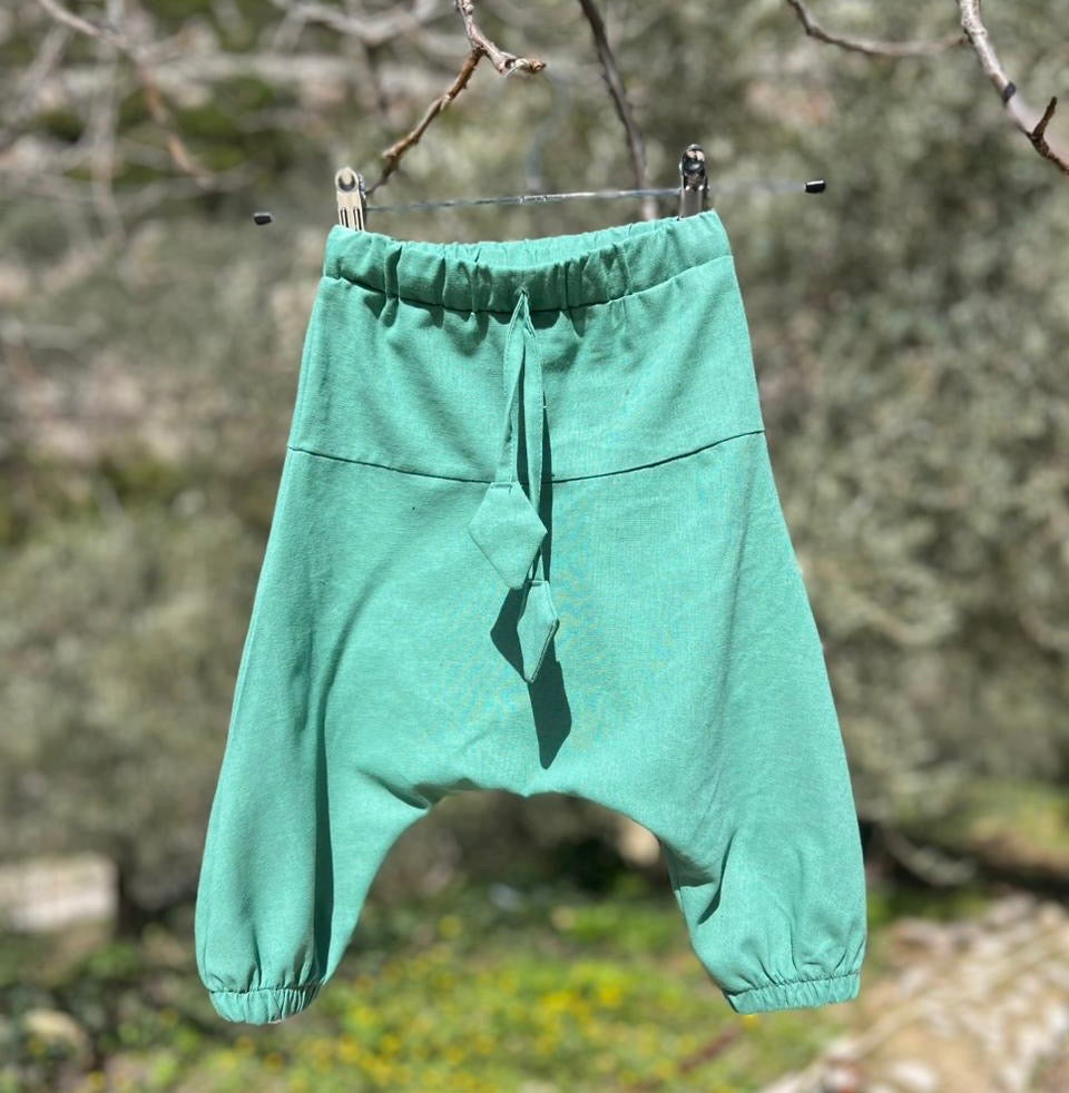 Kids Harem Pants "Sherwal" linen-cotton blend