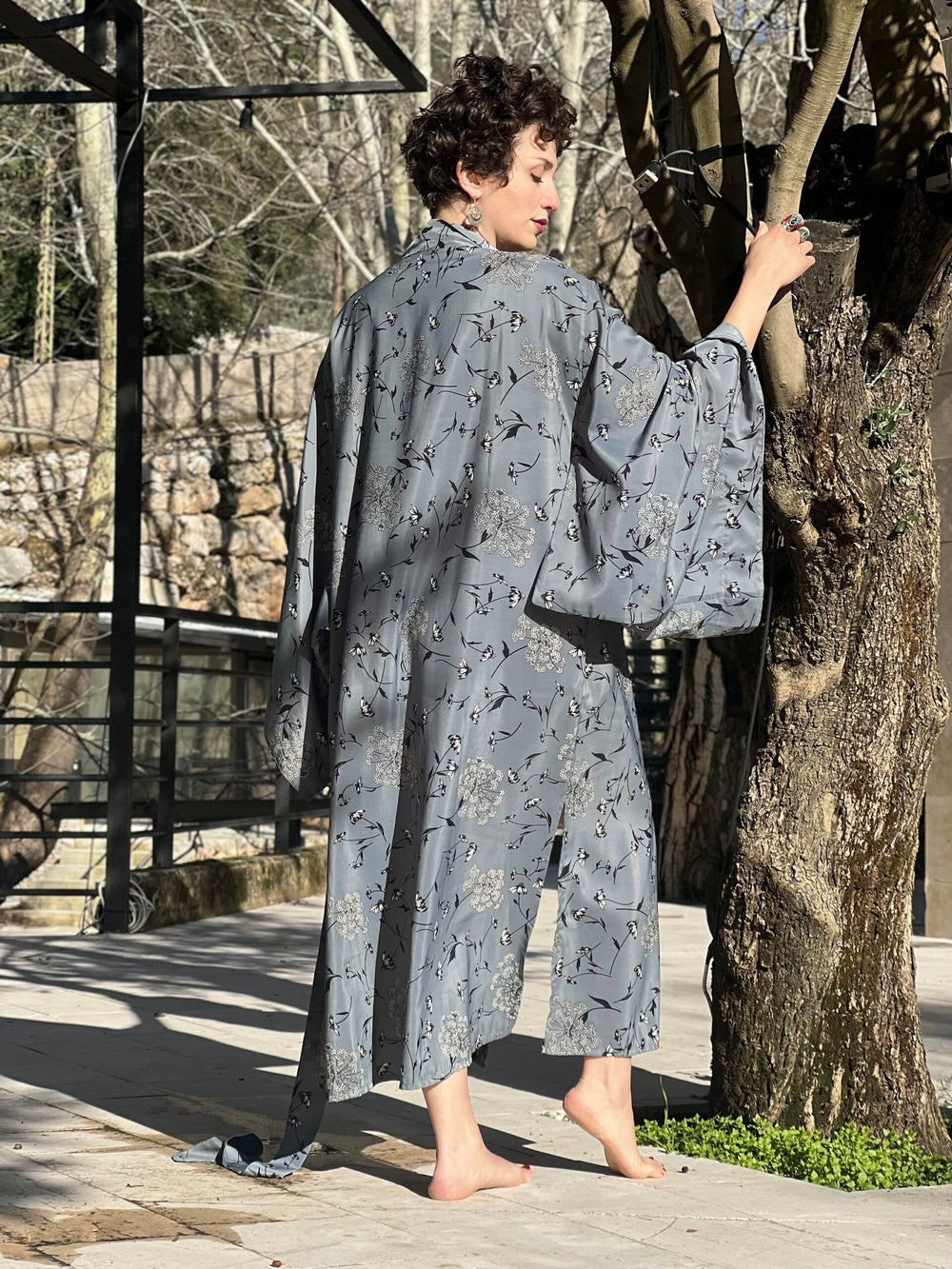 Zen Grey Kimono