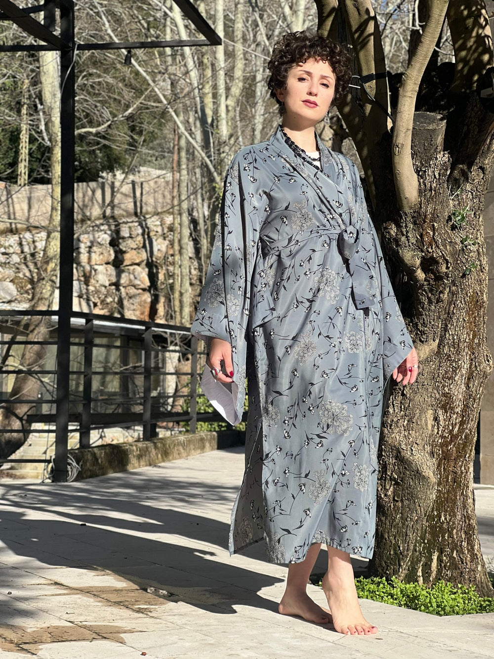 Zen Grey Kimono