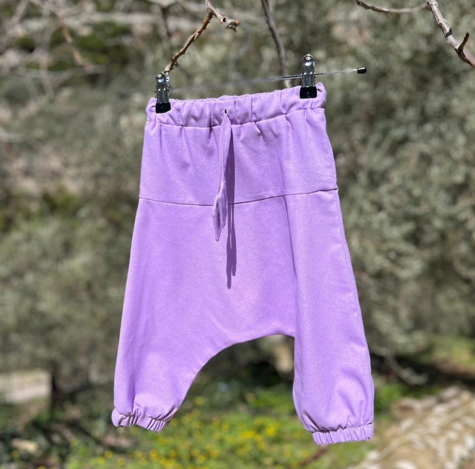 Kids Harem Pants "Sherwal" linen-cotton blend
