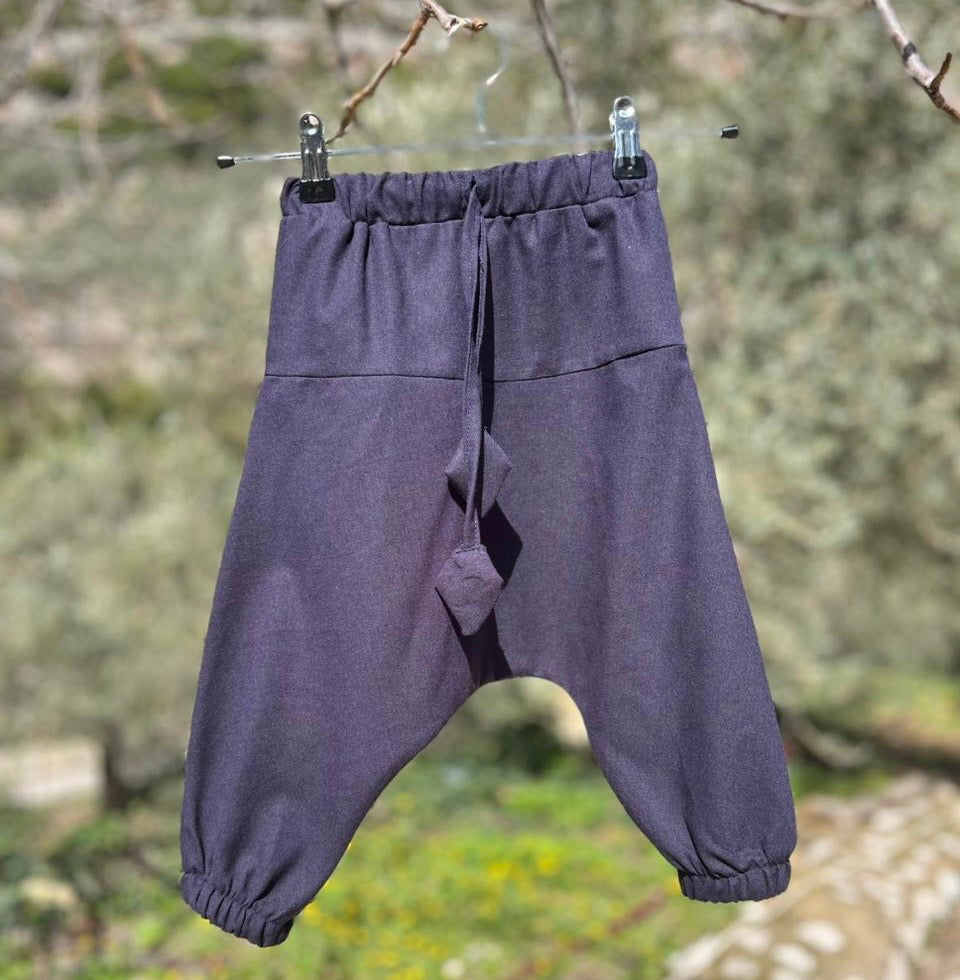 Kids Harem Pants "Sherwal" linen-cotton blend