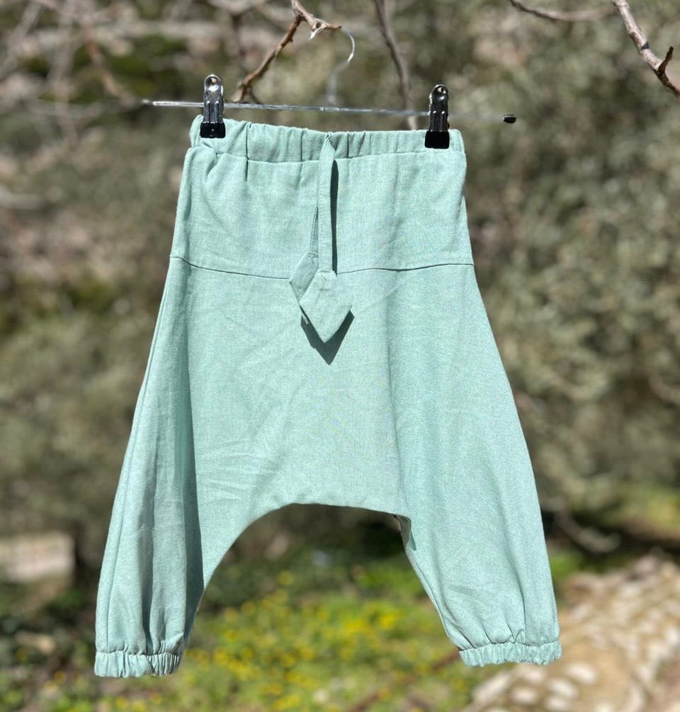 Kids Harem Pants "Sherwal" linen-cotton blend